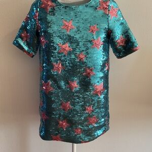Lola and the Boys Sequin Star Dress – Size 8 (Gently Worn)